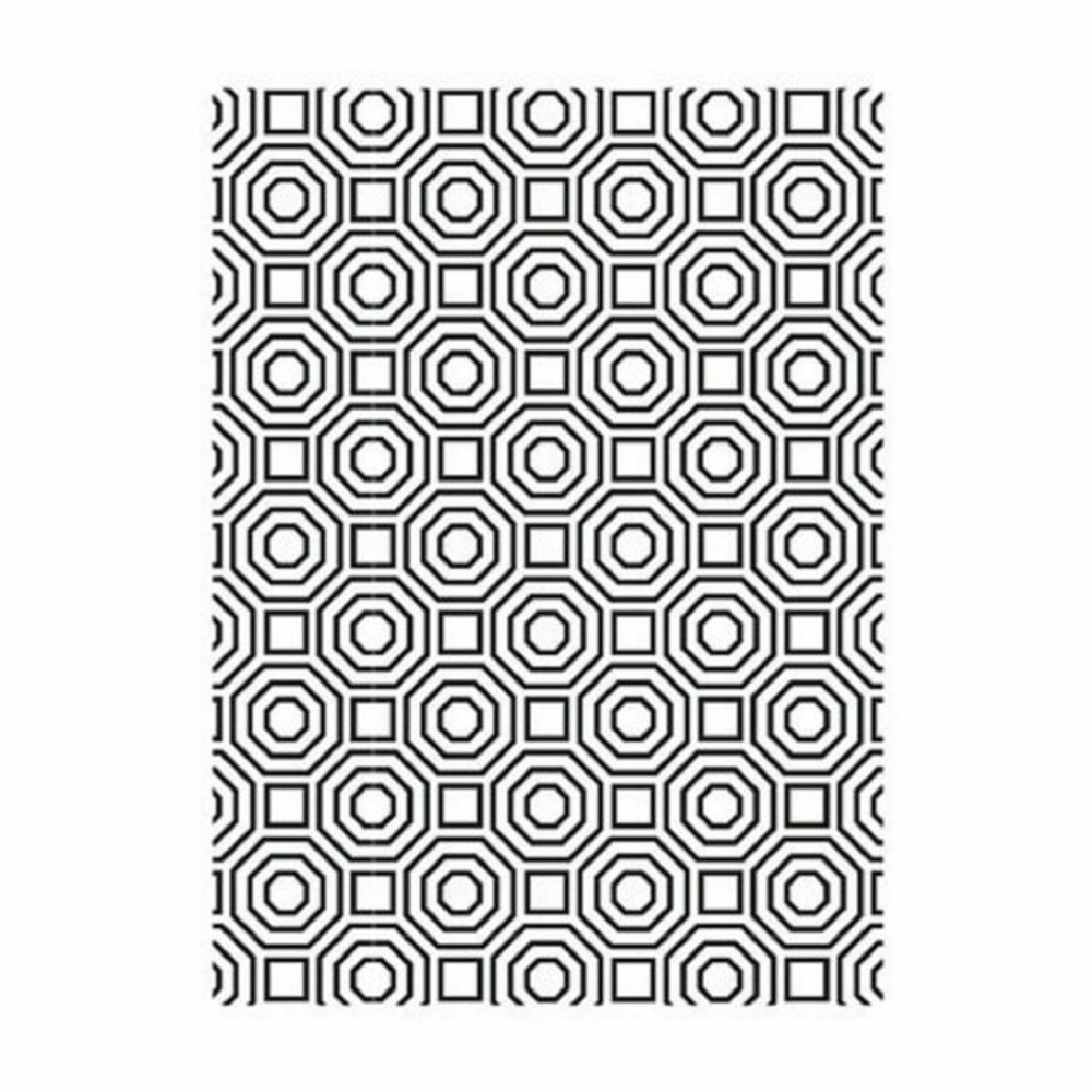 Darice Embossing Folder Octagon Scrapbook Paper Crafts Card Making